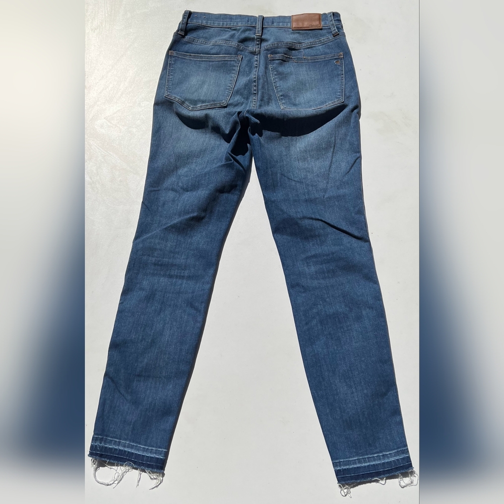 Madewell Women's Distressed Skinny Jeans - Blue - Picture 7 of 10